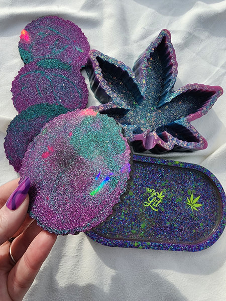 Purple leaf set