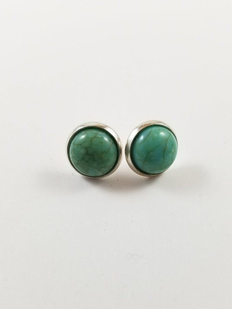 Green Stud earrings