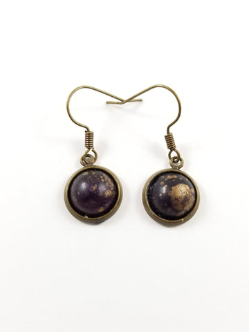 Purple Dangle earrings