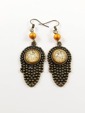 Orange Cab earrings