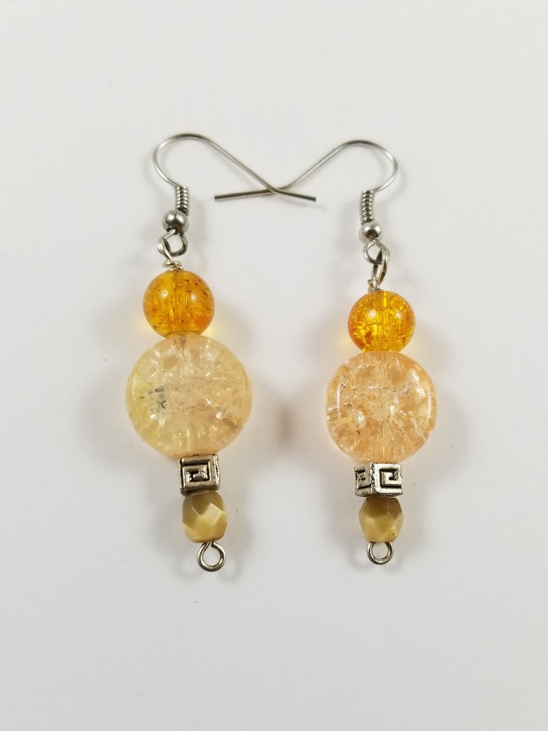 Orange earrings