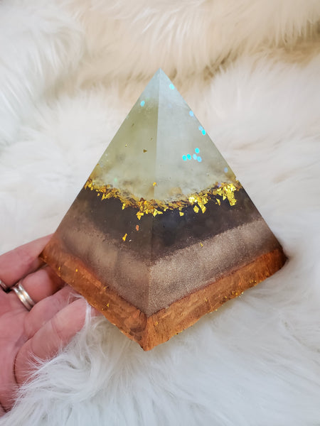 Gold and Brown Pyramid