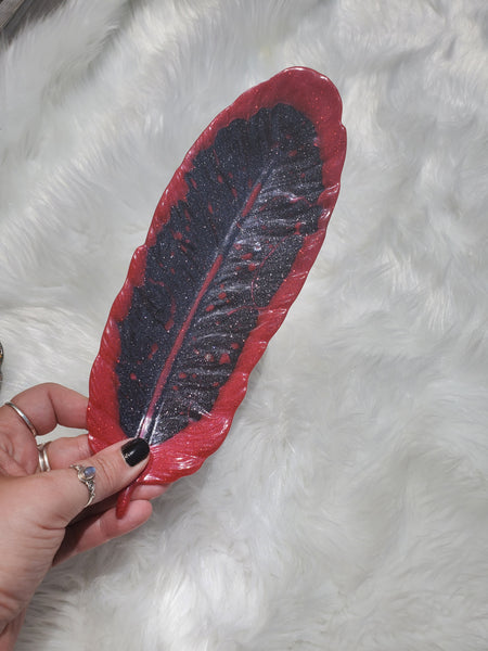 Red Feather Dish