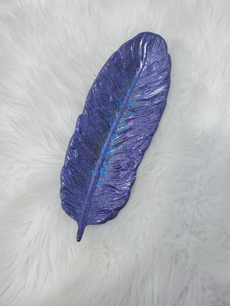 Purple Feather Dish