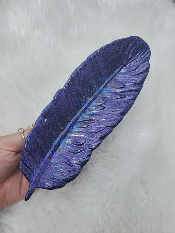 Purple Feather Dish