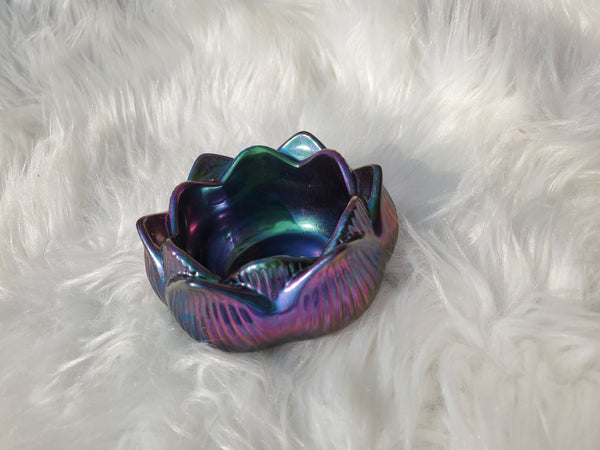 Green Chrome Lotus Dish