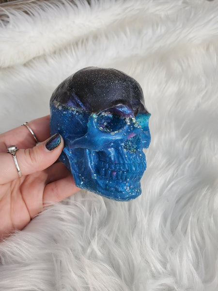 Black and blue Skull