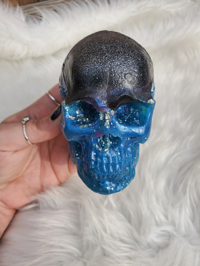 Black and blue Skull