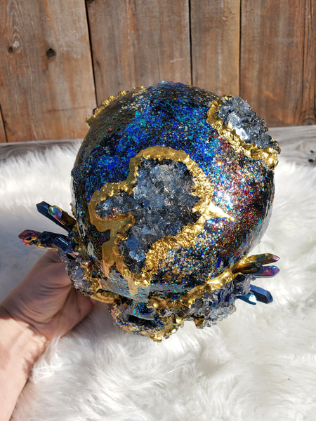 Gold Drip skull