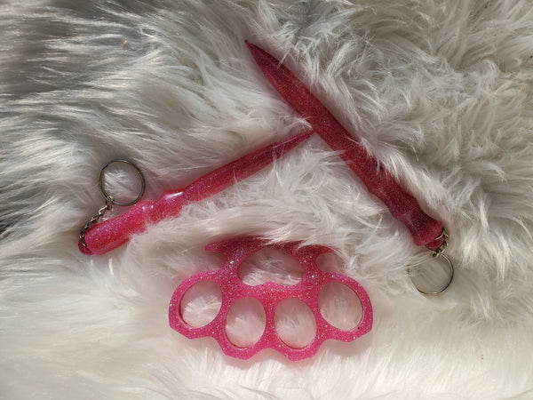 Pink Keychains set