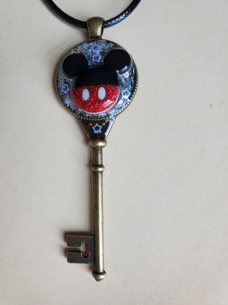 Mickey Key Necklace