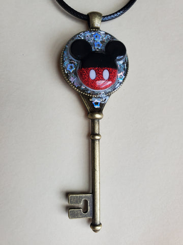 Mickey Key Necklace