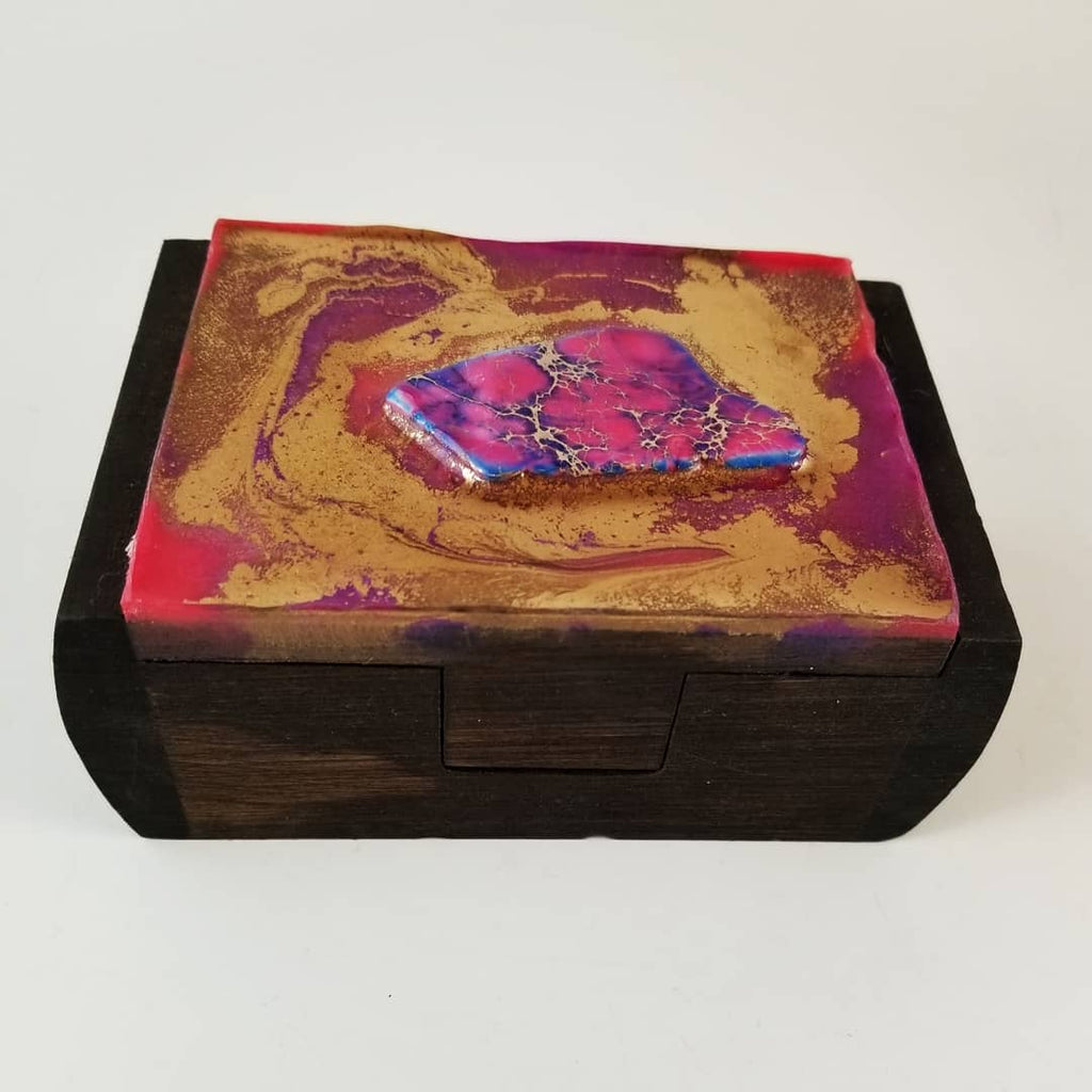 Pink Agate Trinket Box